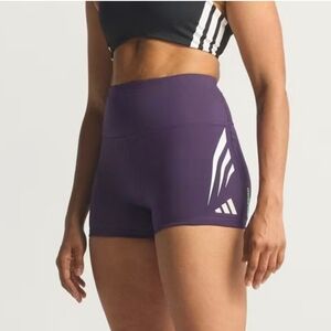 Adidas Adizero NYC Running Short Leggings ..Women's Size L4  Purple